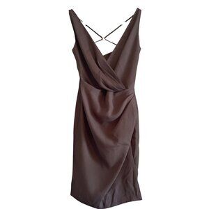VTG Jeffrey Dara by Tom Barra Little Black Evening Dress Women 6